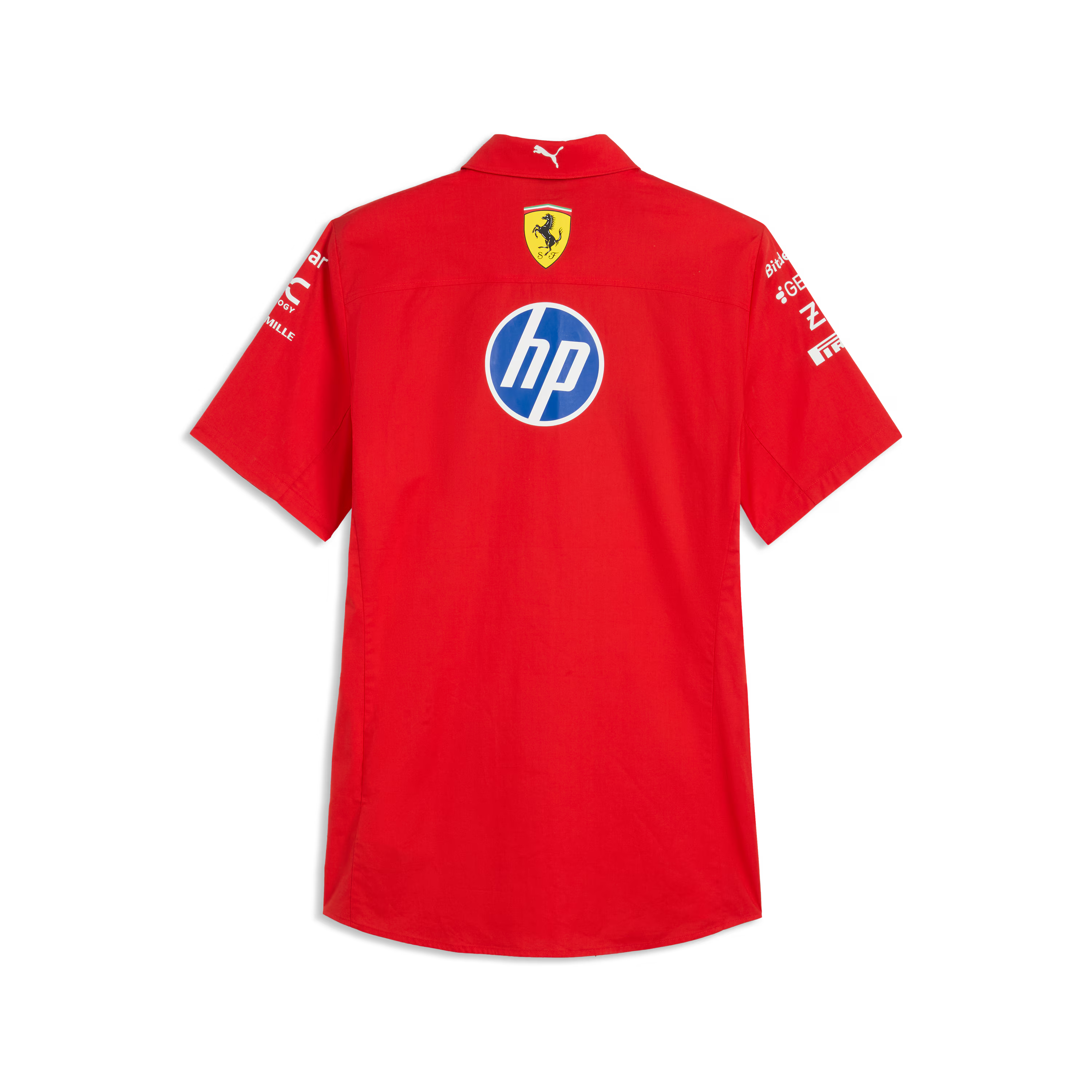 Scuderia Ferrari F1 2026 Men's Team Button Down Shirt - Puma Red Shirts Scuderia Ferrari 