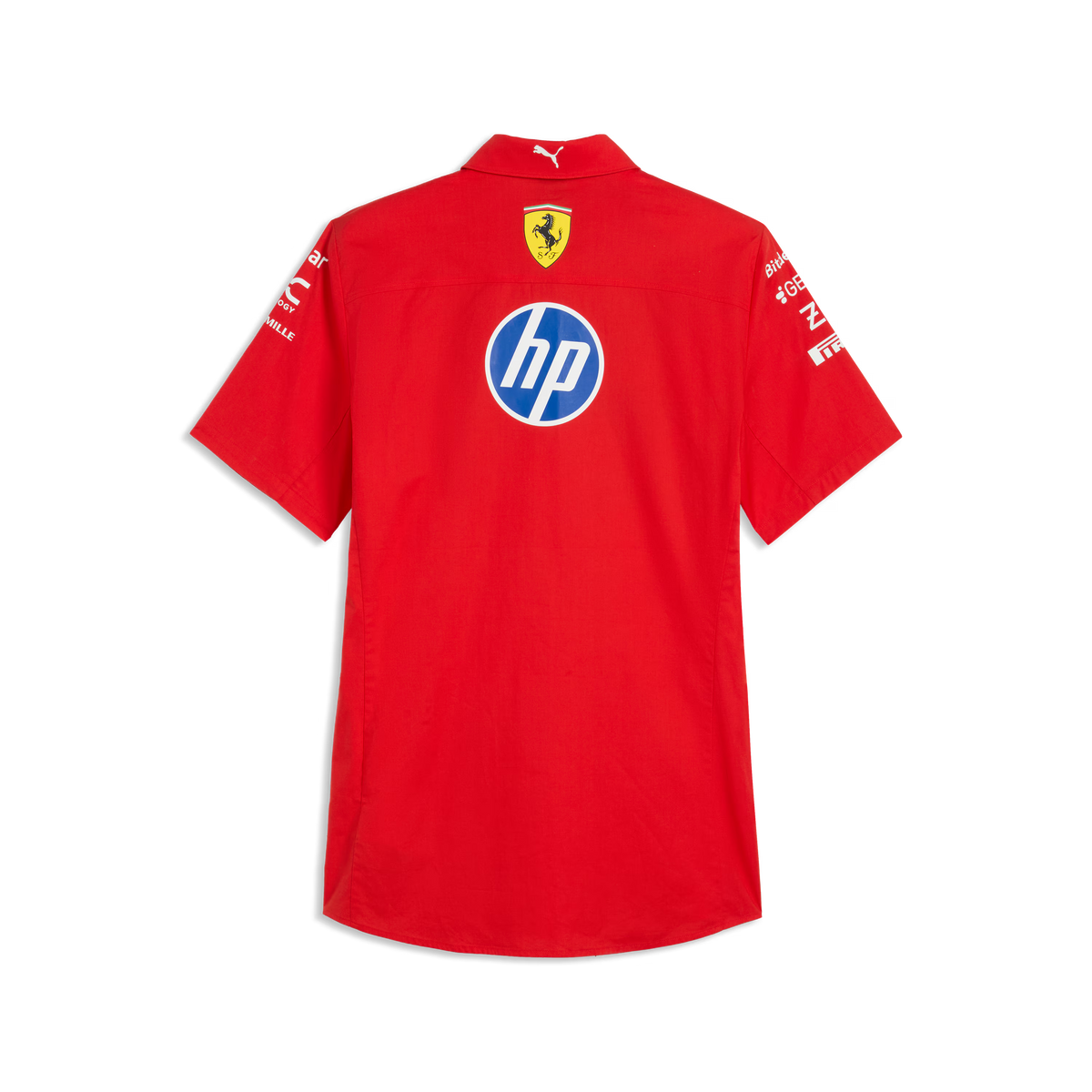 Scuderia Ferrari F1 2026 Men's Team Button Down Shirt - Puma Red Shirts Scuderia Ferrari 