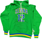 Ayrton Senna F1 Collegiate Hoodie - Blue/Green Hoodies Ayrton Senna XS Green 