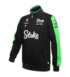 Stake F1 Kick Sauber 2024 Men's Team Full Zip Sweat Jacket - Black Jackets Stake F1 Kick Sauber 