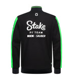 Stake F1 Kick Sauber 2024 Men's Team Full Zip Sweat Jacket - Black Jackets Stake F1 Kick Sauber 