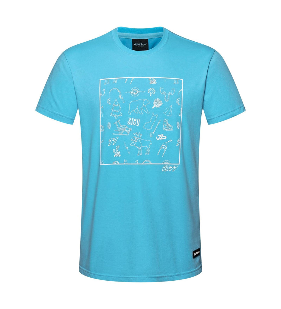 Alfa Romeo Racing F1 Men's Limited Edition Valtteri Bottas T-Shirt - Blue T-shirts Alfa Romeo 