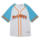 McLaren Racing F1 Special Edition Miami GP Mitchell & Ness Baseball Jersey - Blue/Pink Jersey McLaren-Castore XS Blue 