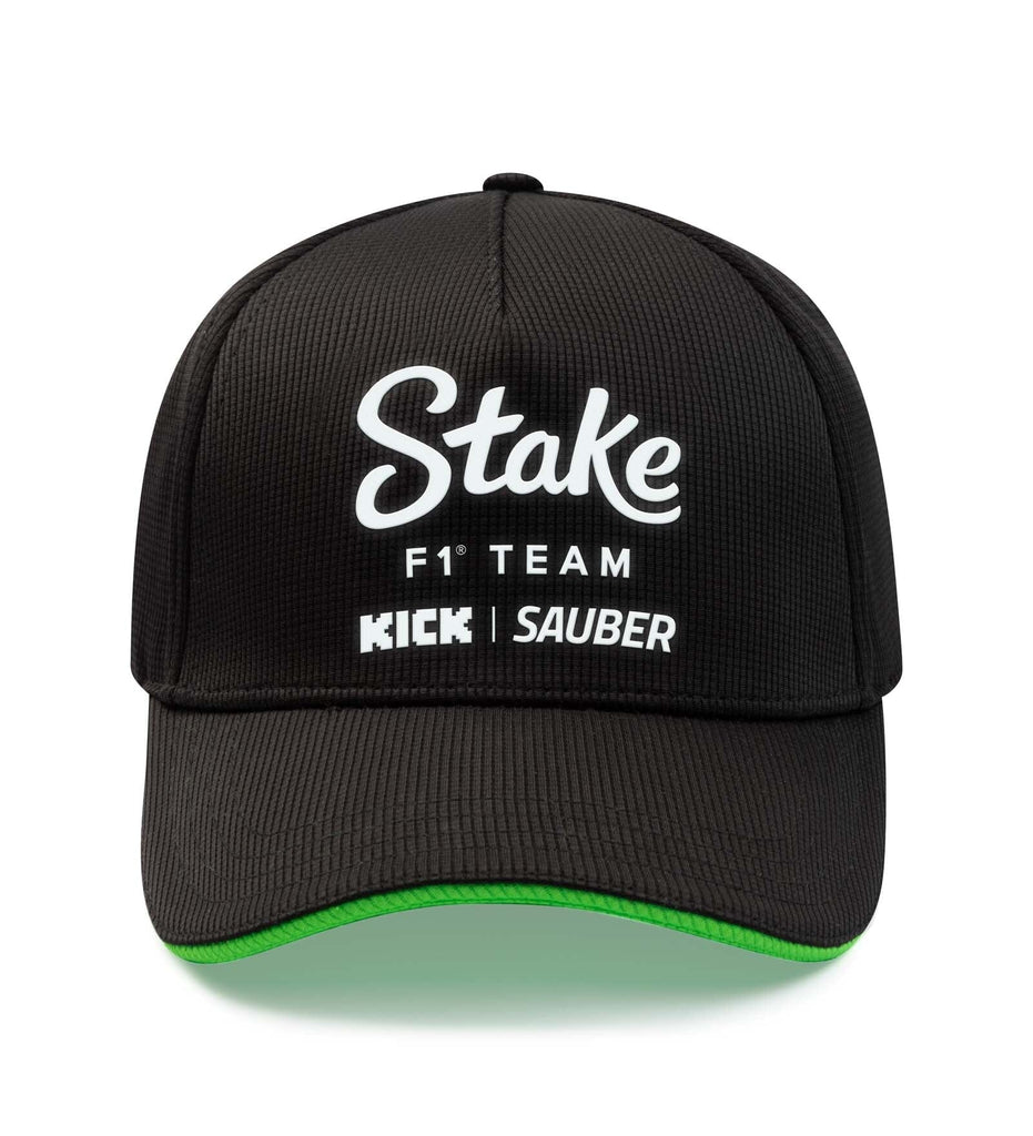 Stake F1 Kick Sauber 2024 Team Baseball Hat - Black Hats Stake F1 Kick Sauber 