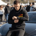 Chip Ganassi Racing Indy Alex Palou Champion Hoodie - Black/Ivory Hoodies Chip Ganassi Racing 