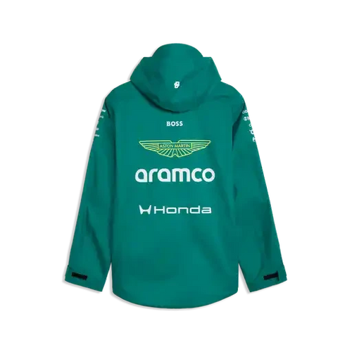 Aston Martin F1 2026 Team Rain Jacket - Green Lux Jackets Aston Martin F1 