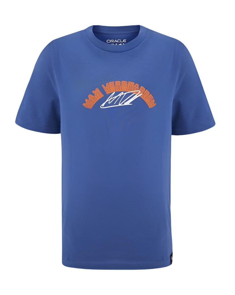 Red Bull Racing F1 Kids Max Verstappen Special Edition Zandvoort Netherlands T-Shirt- Youth Blue T-shirts Red Bull Racing 