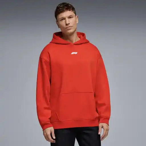 Formula 1 Tech Collection F1 Racing Line Hoodie - F1 Hot Red/Cloud Dancer Hoodies Formula 1 
