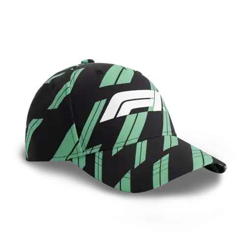 Formula 1 Tech F1 Track Graphic Baseball Hat - Focus Purple/Shift Green Hats Formula 1 