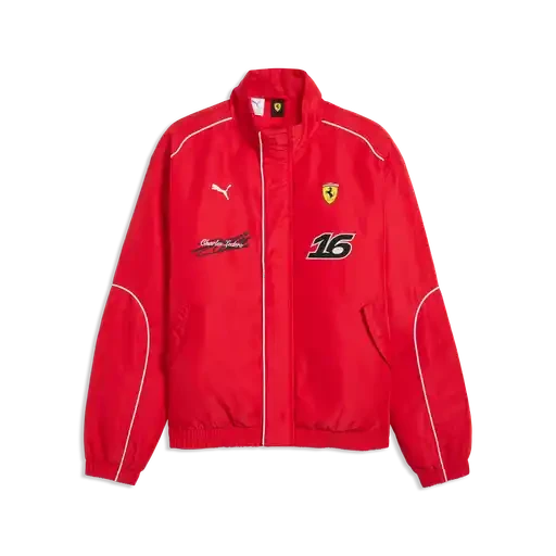 Scuderia Ferrari F1 Charles Leclerc Racing Jacket - Rosso Corsa