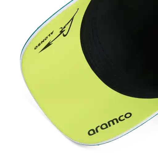 Aston Martin F1 2026 Fernando Alonso Team Hat- Lime Shimmer/Green Lux/Puma White Hats Aston Martin F1 