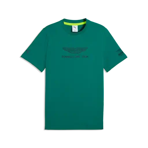 Aston Martin F1 Large Logo T-Shirt - Black/Green T-shirts Aston Martin F1 XS Green 