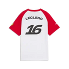 Scuderia Ferrari F1 Kids Charles Leclerc T-Shirt - Youth Puma White T-shirts Scuderia Ferrari 