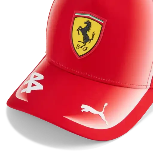 Scuderia Ferrari F1 2026 Lewis Hamilton Team Baseball Hat - Puma Red Hats Scuderia Ferrari 