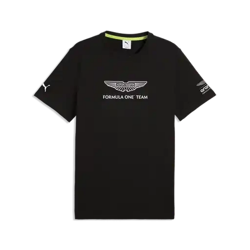 Aston Martin F1 Large Logo T-Shirt - Black/Green T-shirts Aston Martin F1 XS Black 