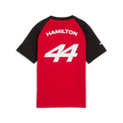 Scuderia Ferrari F1 Kids Lewis Hamilton Graphic T-Shirt - Youth Puma Black T-shirts Scuderia Ferrari 