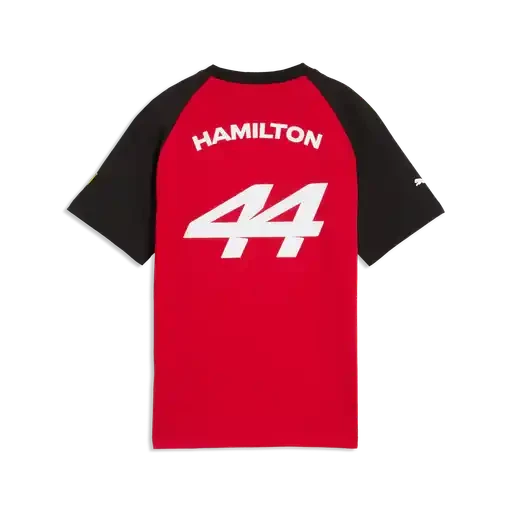 Scuderia Ferrari F1 Kids Lewis Hamilton Graphic T-Shirt - Youth Puma Black T-shirts Scuderia Ferrari 