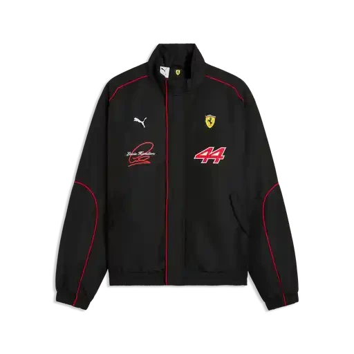 Scuderia Ferrari F1 Lewis Hamilton Racing Jacket - Puma Black Jackets Scuderia Ferrari 