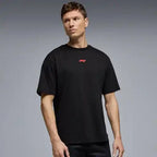 Formula 1 Tech Racing Line T-Shirt - Cloud Dancer/F1 Hot Red/True Black T-shirts Formula 1 