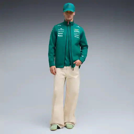 Aston Martin F1 2026 Team Softshell Jacket - Green Lux Jackets Aston Martin F1 