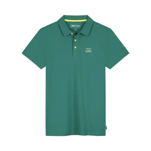 Aston Martin F1 Seasonal Polo Shirt - AM Green/True Black Polos Aston Martin F1 XS Green 