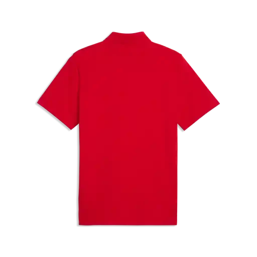 Scuderia Ferrari F1 Fanwear Polo Shirt - Rosso Corsa/Puma White Polos Scuderia Ferrari 