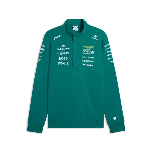 Aston Martin F1 2026 Team 1/2 Zip Sweatshirt - Green Lux – CMC