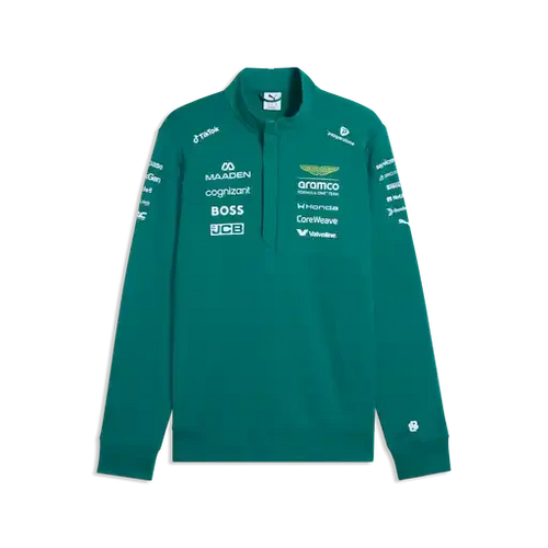 Aston Martin F1 2026 Team 1/2 Zip Sweatshirt - Green Lux Sweatshirt Aston Martin F1 