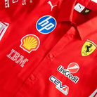 Scuderia Ferrari F1 2026 Men's Team Button Down Shirt - Puma Red Shirts Scuderia Ferrari 