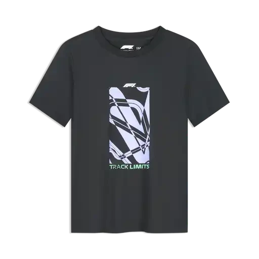 Formula 1 Tech Collection F1 Kids Track Graphic T-Shirt - Youth True Black T-shirts Formula 1 