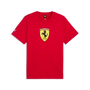 Scuderia Ferrari F1 Fanwear Large Shield T-Shirt - Rosso Corsa/Puma White T-shirts Scuderia Ferrari XS Red 