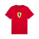 Scuderia Ferrari F1 Fanwear Large Shield T-Shirt - Rosso Corsa/Puma White T-shirts Scuderia Ferrari XS Red 