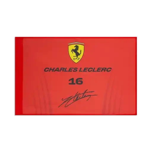 Scuderia Ferrari F1 Charles Leclerc Flag - Rosso Corsa Flag Scuderia Ferrari 