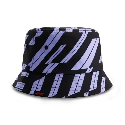 Formula 1 Tech F1 Track Graphic Bucket Hat - Focus Purple/Shift Green Hats Formula 1 