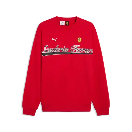 Scuderia Ferrari F1 Fanwear Crew Sweatshirt - Rosso Corsa Sweatshirt Scuderia Ferrari 