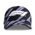 Formula 1 Tech F1 Track Graphic Baseball Hat - Focus Purple/Shift Green Hats Formula 1 Purple 