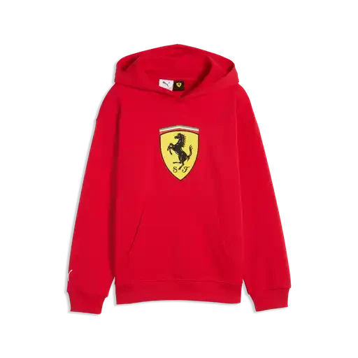 Scuderia Ferrari F1 Kids Shield Hoodie - Youth Rosso Corsa/Puma Black Hoodies Scuderia Ferrari XS-116 Red 