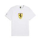 Scuderia Ferrari F1 Fanwear Large Shield T-Shirt - Rosso Corsa/Puma White T-shirts Scuderia Ferrari XS White 