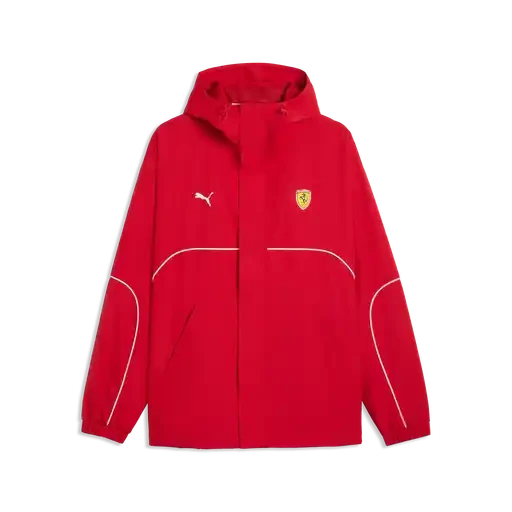 Scuderia Ferrari F1 Fanwear Rain Jacket - Rosso Corsa/Puma Black