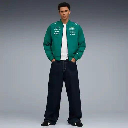 Aston Martin F1 2026 Team Bomber Jacket - Green Lux – CMC Motorsports®