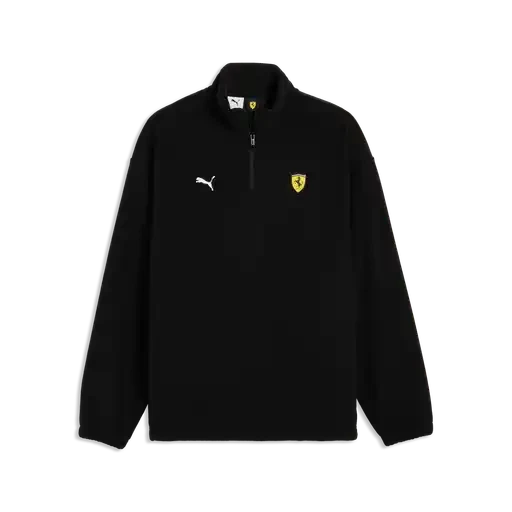 Scuderia Ferrari F1 Fanwear 1/4 Zip Sweatshirt - Rosso Corsa/Puma Black Sweatshirt Scuderia Ferrari XS Black 