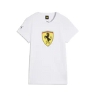 Scuderia Ferrari F1 Women's Fanwear Shield T-Shirt - Rosso Corsa/Puma White T-shirts Scuderia Ferrari XXS White 