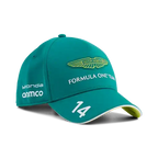 Aston Martin F1 2026 Fernando Alonso Team Hat- Lime Shimmer/Green Lux/Puma White Hats Aston Martin F1 Green 