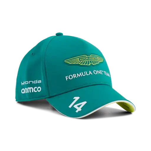 Aston Martin F1 2026 Fernando Alonso Team Hat- Lime Shimmer/Green