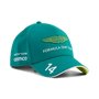 Aston Martin F1 2026 Fernando Alonso Team Hat- Lime Shimmer/Green Lux/Puma White Hats Aston Martin F1 Green 