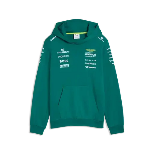 Aston Martin F1 2026 Kids Team Hoodie - Youth Green Lux Hoodies Aston Martin F1 