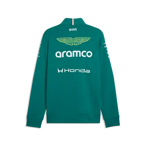 Aston Martin F1 2026 Team 1/2 Zip Sweatshirt - Green Lux Sweatshirt Aston Martin F1 