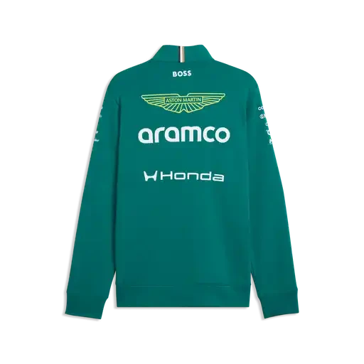 Aston Martin F1 2026 Team 1/2 Zip Sweatshirt - Green Lux – CMC