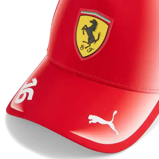Scuderia Ferrari F1 2026 Charles Leclerc Team Trucker Hat - Puma Red Hats Scuderia Ferrari 