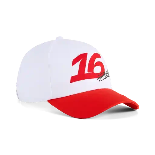 Scuderia Ferrari F1 Charles Leclerc #16 Baseball Hat - Puma White Hats Scuderia Ferrari 